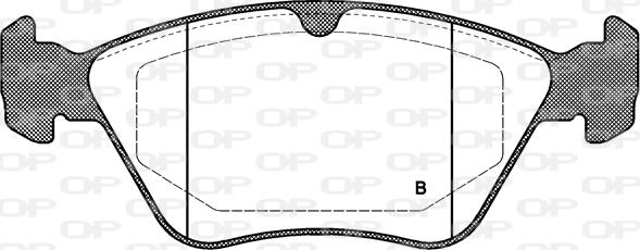 Open Parts BPA0468.00 - Тормозные колодки, дисковые, комплект autosila-amz.com