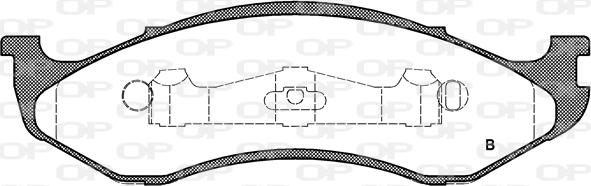 Open Parts BPA0467.20 - Тормозные колодки, дисковые, комплект autosila-amz.com