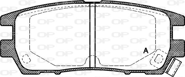 Open Parts BPA0405.02 - Тормозные колодки, дисковые, комплект autosila-amz.com