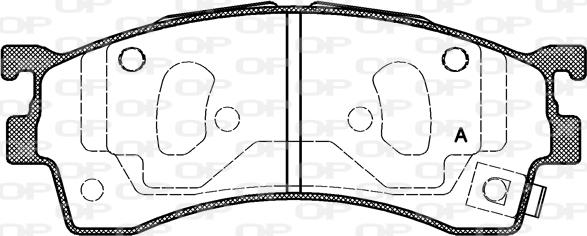 Open Parts BPA0415.12 - Тормозные колодки, дисковые, комплект autosila-amz.com