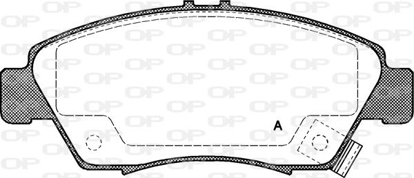Open Parts BPA0418.02 - Тормозные колодки, дисковые, комплект autosila-amz.com