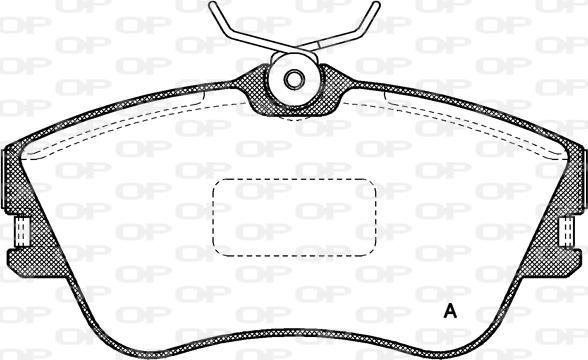 Open Parts BPA0480.00 - Тормозные колодки, дисковые, комплект autosila-amz.com