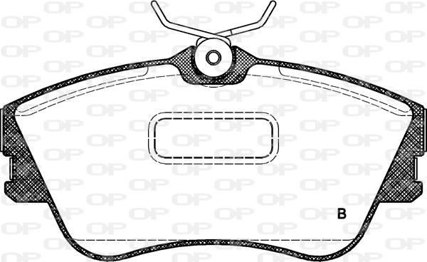 Open Parts BPA0480.21 - Тормозные колодки, дисковые, комплект autosila-amz.com
