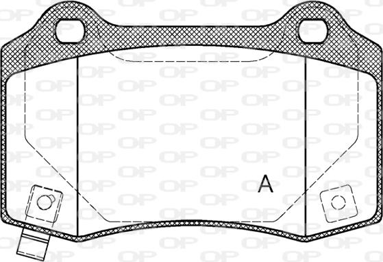 Open Parts BPA0434.54 - Тормозные колодки, дисковые, комплект autosila-amz.com