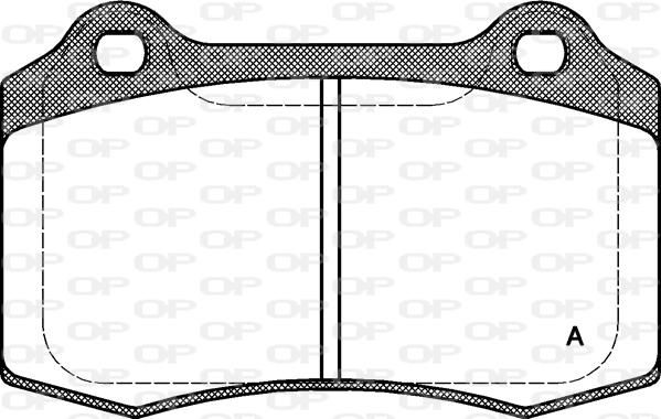 Open Parts BPA0434.30 - Тормозные колодки, дисковые, комплект autosila-amz.com
