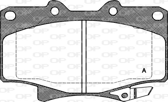 Open Parts BPA0429.04 - Тормозные колодки, дисковые, комплект autosila-amz.com