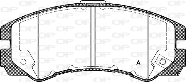 Open Parts BPA0425.22 - Тормозные колодки, дисковые, комплект autosila-amz.com