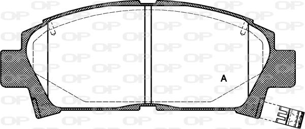 Open Parts BPA0427.02 - Тормозные колодки, дисковые, комплект autosila-amz.com