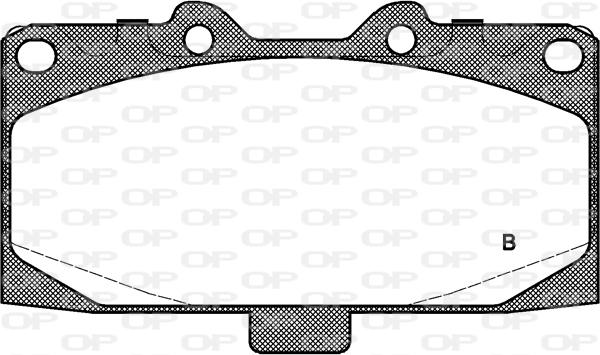 Open Parts BPA0599.12 - Тормозные колодки, дисковые, комплект autosila-amz.com