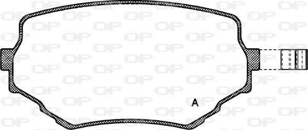 Open Parts BPA0594.02 - Тормозные колодки, дисковые, комплект autosila-amz.com