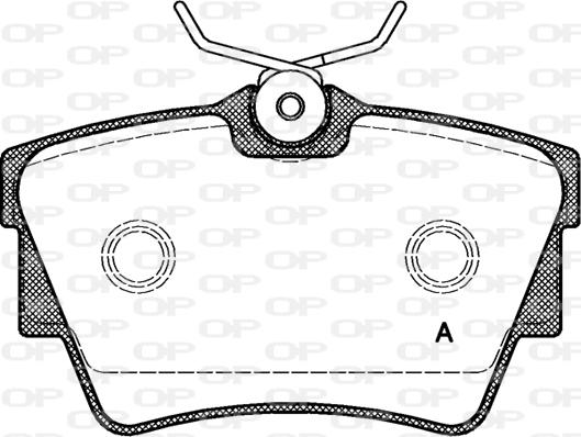 Open Parts BPA0591.10 - Тормозные колодки, дисковые, комплект autosila-amz.com