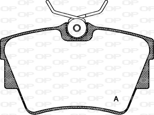 Open Parts BPA0591.30 - Тормозные колодки, дисковые, комплект autosila-amz.com