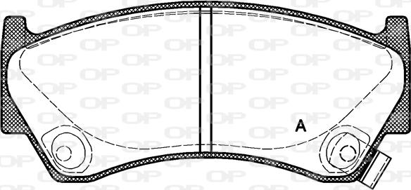 Open Parts BPA0592.02 - Тормозные колодки, дисковые, комплект autosila-amz.com