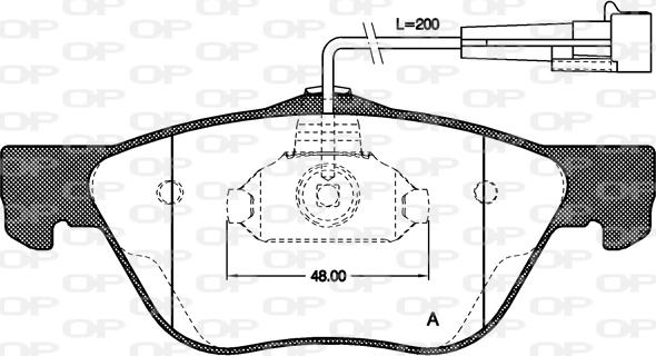 Open Parts BPA0589.02 - Тормозные колодки, дисковые, комплект autosila-amz.com