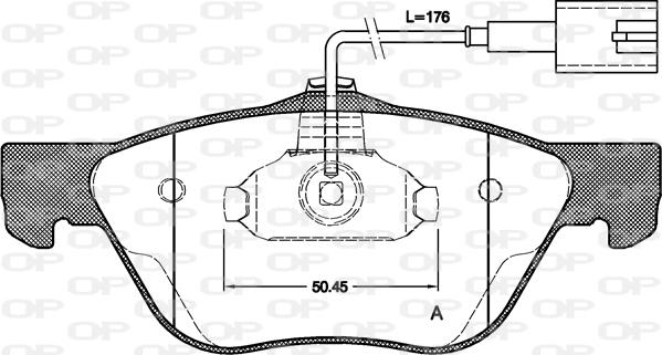 Open Parts BPA0589.32 - Тормозные колодки, дисковые, комплект autosila-amz.com