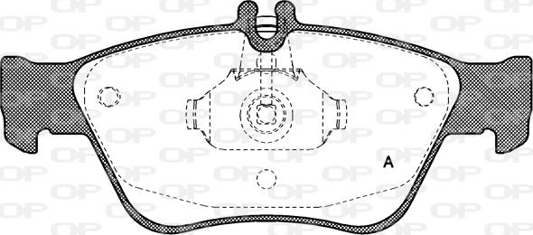 Open Parts BPA0586.00 - Тормозные колодки, дисковые, комплект autosila-amz.com