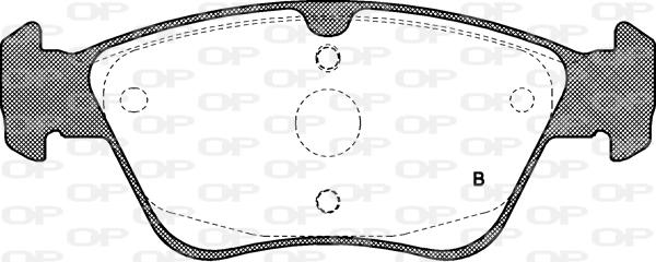 Open Parts BPA0586.00 - Тормозные колодки, дисковые, комплект autosila-amz.com