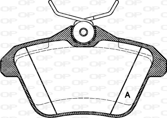 Open Parts BPA0581.10 - Тормозные колодки, дисковые, комплект autosila-amz.com