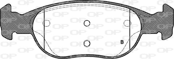 Open Parts BPA0588.20 - Тормозные колодки, дисковые, комплект autosila-amz.com