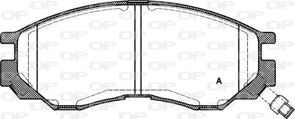 Open Parts BPA0583.00 - Тормозные колодки, дисковые, комплект autosila-amz.com