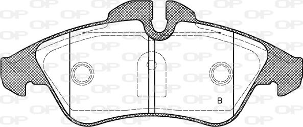 Open Parts BPA0578.10 - Тормозные колодки, дисковые, комплект autosila-amz.com