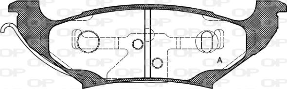 Open Parts BPA0690.10 - Тормозные колодки, дисковые, комплект autosila-amz.com