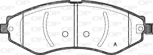 Open Parts BPA0645.22 - Тормозные колодки, дисковые, комплект autosila-amz.com