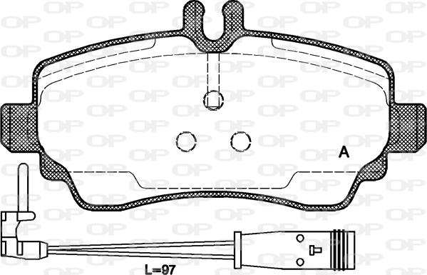 Open Parts BPA0650.22 - Тормозные колодки, дисковые, комплект autosila-amz.com