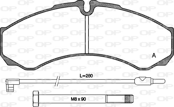 Open Parts BPA0651.02 - Тормозные колодки, дисковые, комплект autosila-amz.com