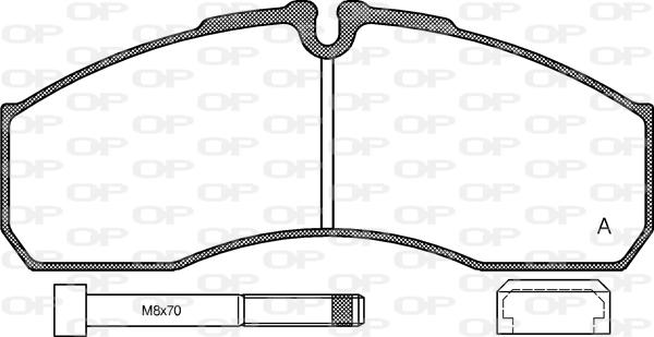 Open Parts BPA0651.86 - Тормозные колодки, дисковые, комплект autosila-amz.com