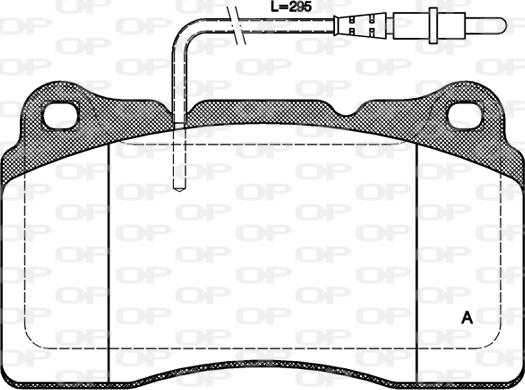 Open Parts BPA0666.14 - Тормозные колодки, дисковые, комплект autosila-amz.com