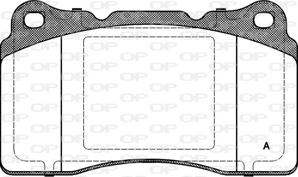 Open Parts BPA0666.10 - Тормозные колодки, дисковые, комплект autosila-amz.com