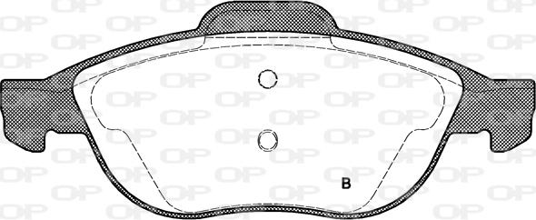 Open Parts BPA0660.02 - Тормозные колодки, дисковые, комплект autosila-amz.com