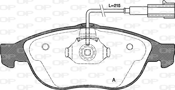 Open Parts BPA0660.22 - Тормозные колодки, дисковые, комплект autosila-amz.com