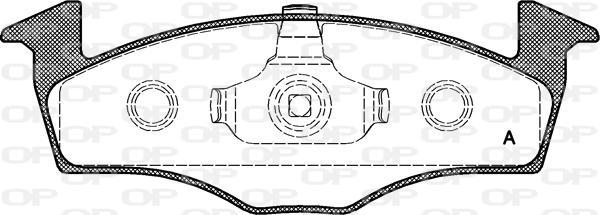 Open Parts BPA0609.10 - Тормозные колодки, дисковые, комплект autosila-amz.com
