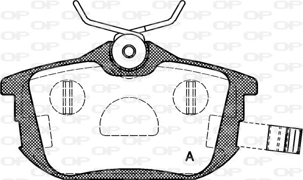 Open Parts BPA0605.12 - Тормозные колодки, дисковые, комплект autosila-amz.com