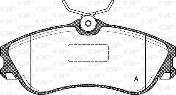 Open Parts BPA0634.00 - Тормозные колодки, дисковые, комплект autosila-amz.com