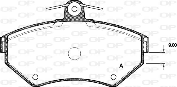 Open Parts BPA0631.00 - Тормозные колодки, дисковые, комплект autosila-amz.com