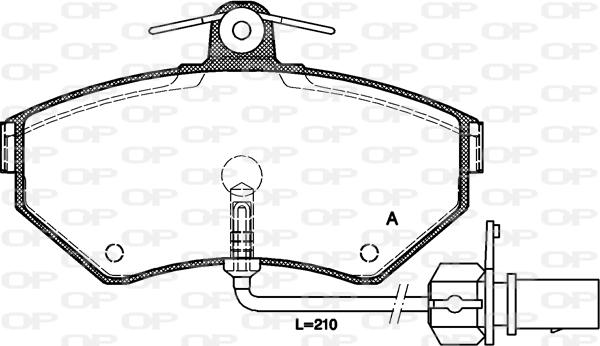 Open Parts BPA0631.12 - Тормозные колодки, дисковые, комплект autosila-amz.com