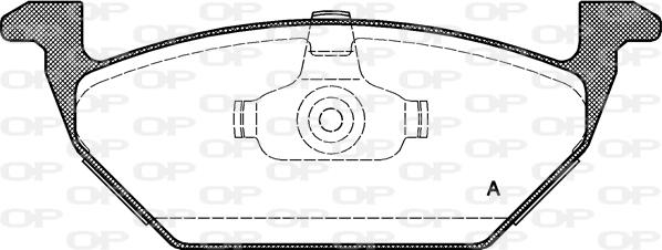 Open Parts BPA0633.00 - Тормозные колодки, дисковые, комплект autosila-amz.com