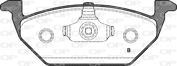 Open Parts BPA0633.21 - Тормозные колодки, дисковые, комплект autosila-amz.com