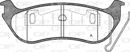 Open Parts BPA0628.12 - Тормозные колодки, дисковые, комплект autosila-amz.com