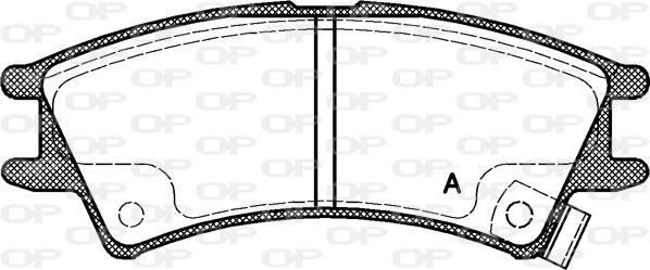 Open Parts BPA0675.02 - Тормозные колодки, дисковые, комплект autosila-amz.com