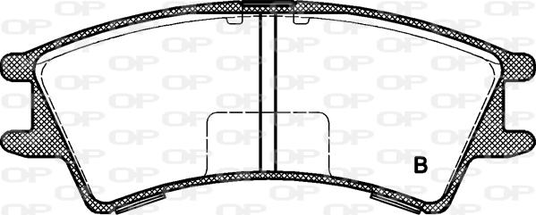 Open Parts BPA0675.02 - Тормозные колодки, дисковые, комплект autosila-amz.com