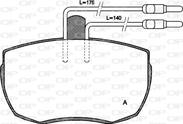 Open Parts BPA0056.04 - Тормозные колодки, дисковые, комплект autosila-amz.com