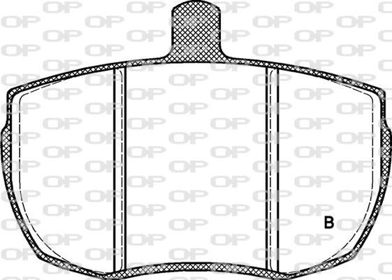 Open Parts BPA0056.11 - Тормозные колодки, дисковые, комплект autosila-amz.com