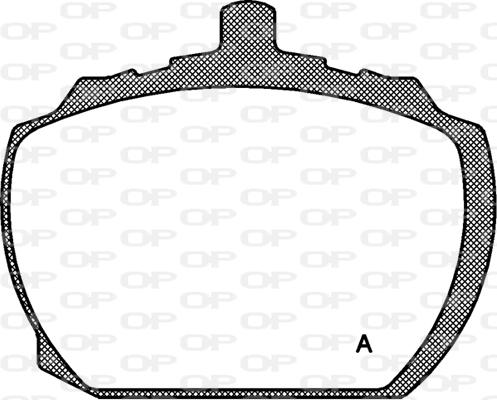 Open Parts BPA0058.10 - Тормозные колодки, дисковые, комплект autosila-amz.com