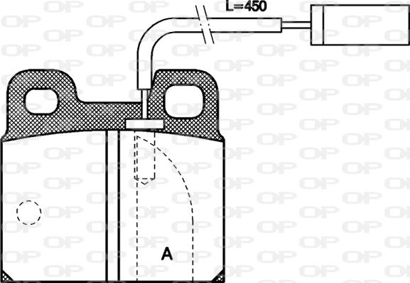 Open Parts BPA0005.11 - Тормозные колодки, дисковые, комплект autosila-amz.com