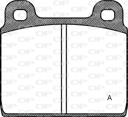 Open Parts BPA0002.20 - Тормозные колодки, дисковые, комплект autosila-amz.com