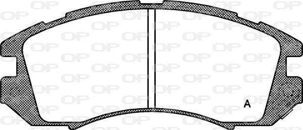 Open Parts BPA0191.12 - Тормозные колодки, дисковые, комплект autosila-amz.com